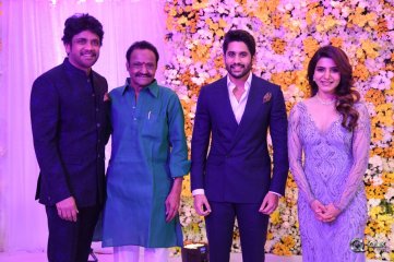 Celebs At Samantha Naga Chaitanya Wedding Reception